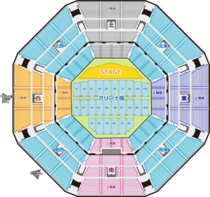 日本武道館　座席表