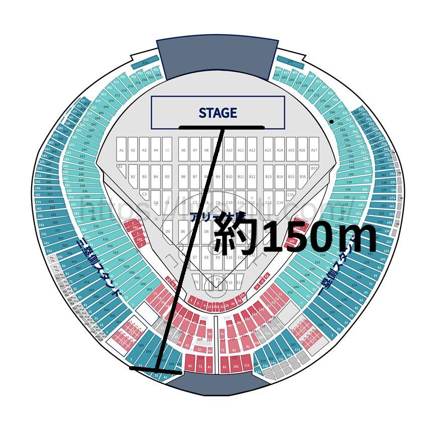 ベルーナドーム スタンド席の座席表と見え方