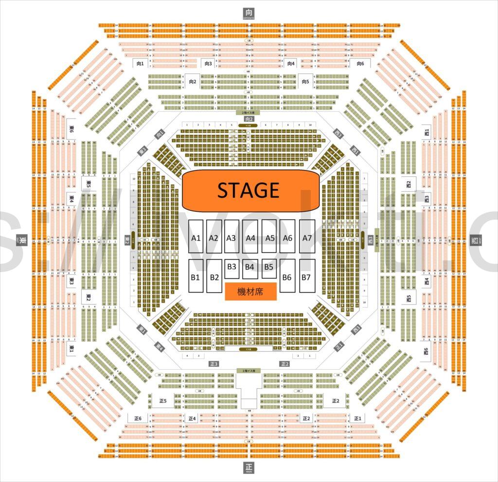 両国国技館 座席表 エンドステージ
